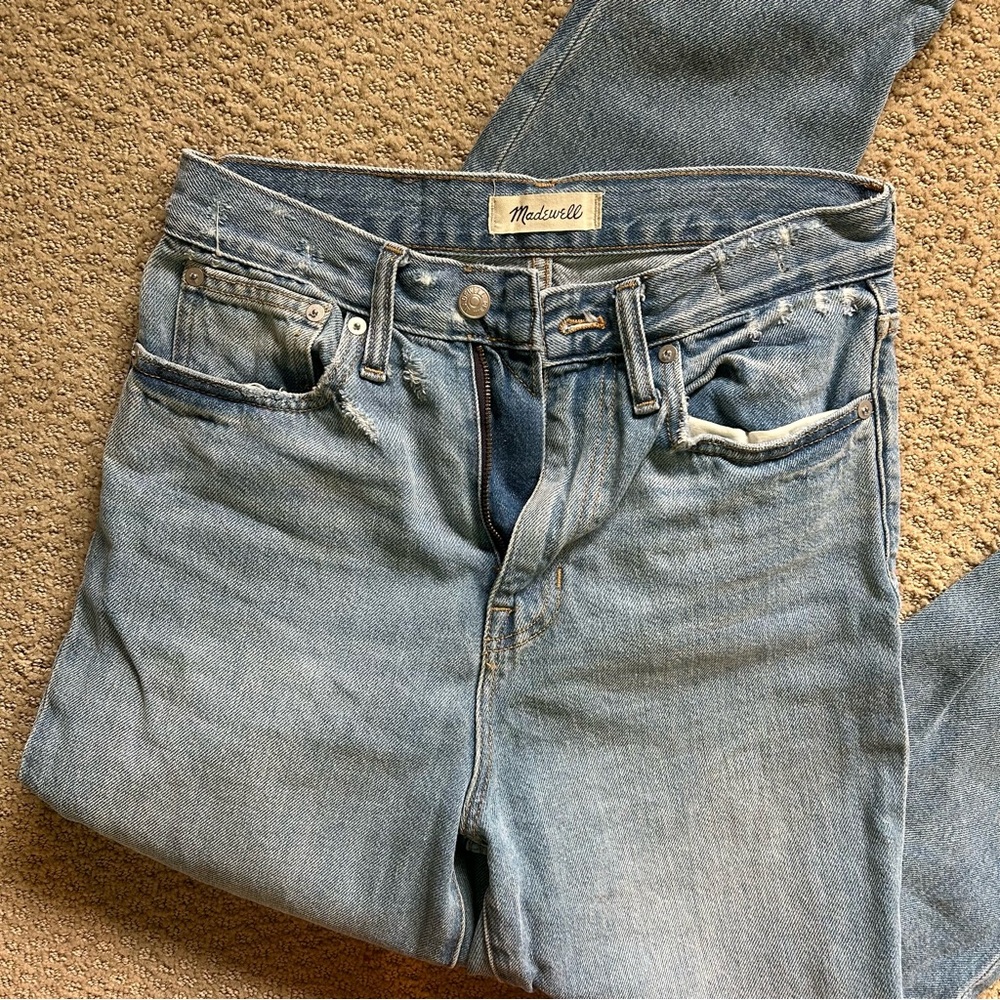 Madewell Light Blue Momjean Jeans